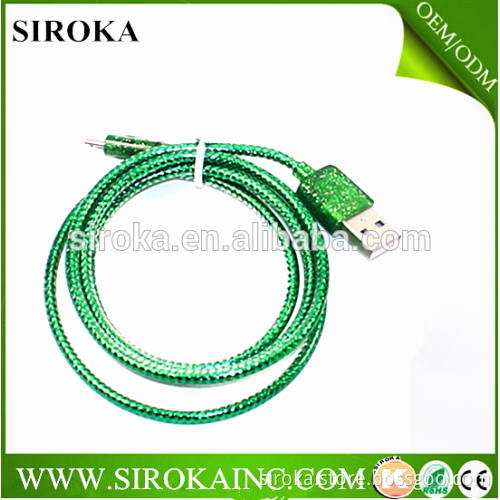 Wholesale Competitive perfume micro usb cable colorful fabric perfume data cable for Samsung